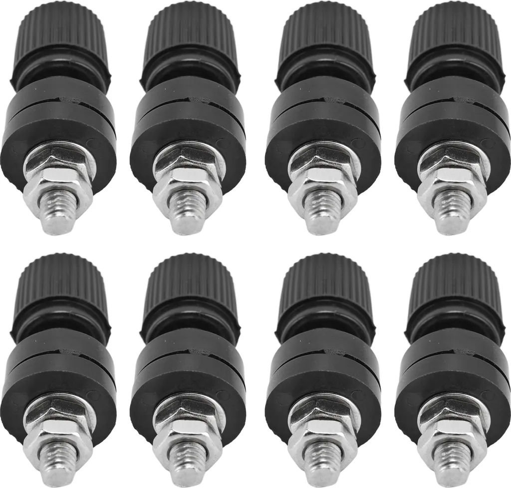 10Pcs Regolatore di tensione Terminal Block Inverter Binding Post M6 32mm Vite 333 44mm L 0V?380VNero