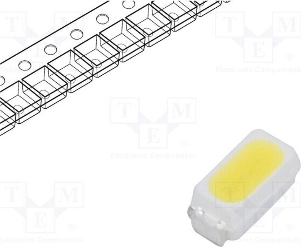 10x LED SMD 4650-5550K kaltweiß 120° 3014,PLCC2 80 7÷11lm 20mA RF-50HC13DS-EC-Y LE