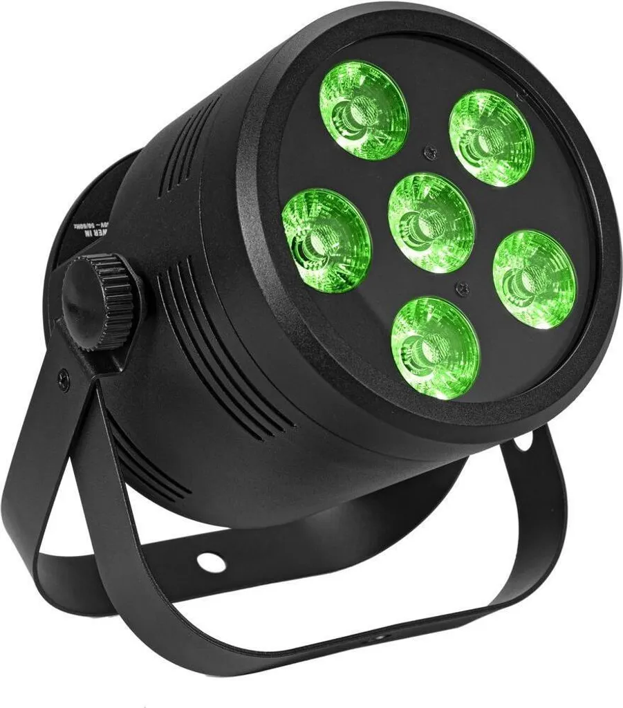 Spot LED Silencieux 6x8W RGB/WW Eurolite Silent Par 6 QCL sans Bruit