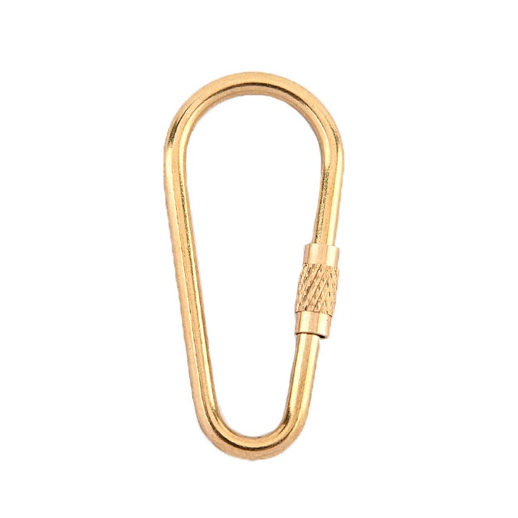 Robuster Messing-Karabiner-Schlüsselanhänger, Schnellaufhängungsschraube, Taillen-Rucksack-Aufhängehaken, Schlüsselhalter, Sicherheitsschnalle...