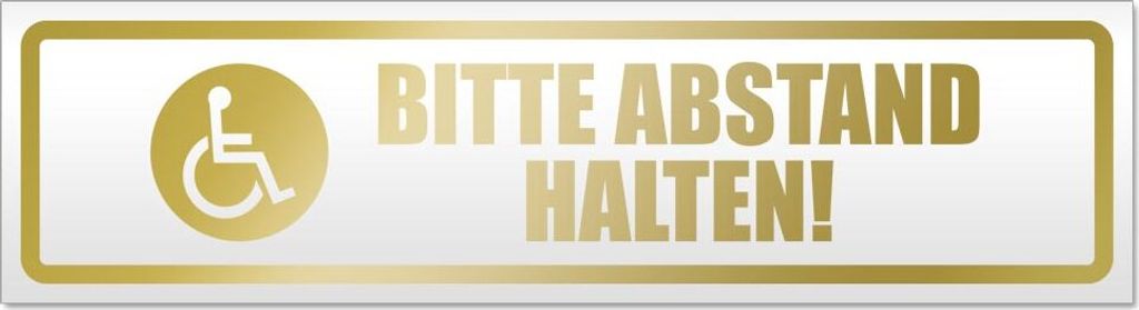Bitte Abstand halten! Motiv 2 Magnetschild Schild magnetisch