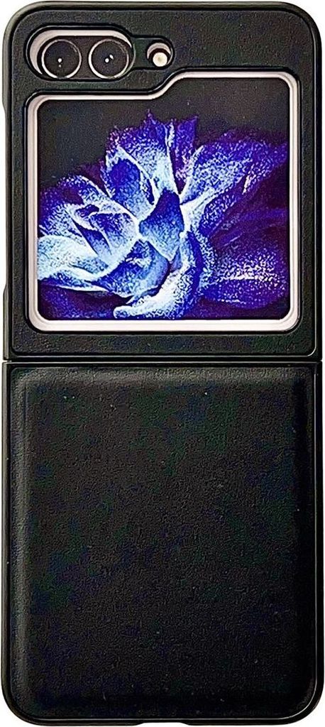 König Design Hülle kompatibel mit Samsung Galaxy Z Flip5 5G Kunststoff Soft Handyhülle - Handy Case Schwarz