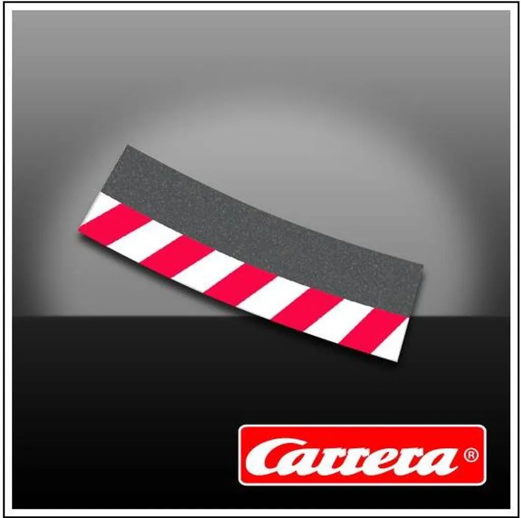 Bordures de Piste Carrera pour Virage 4/15° - Kit de 12 pour Rails 1:24