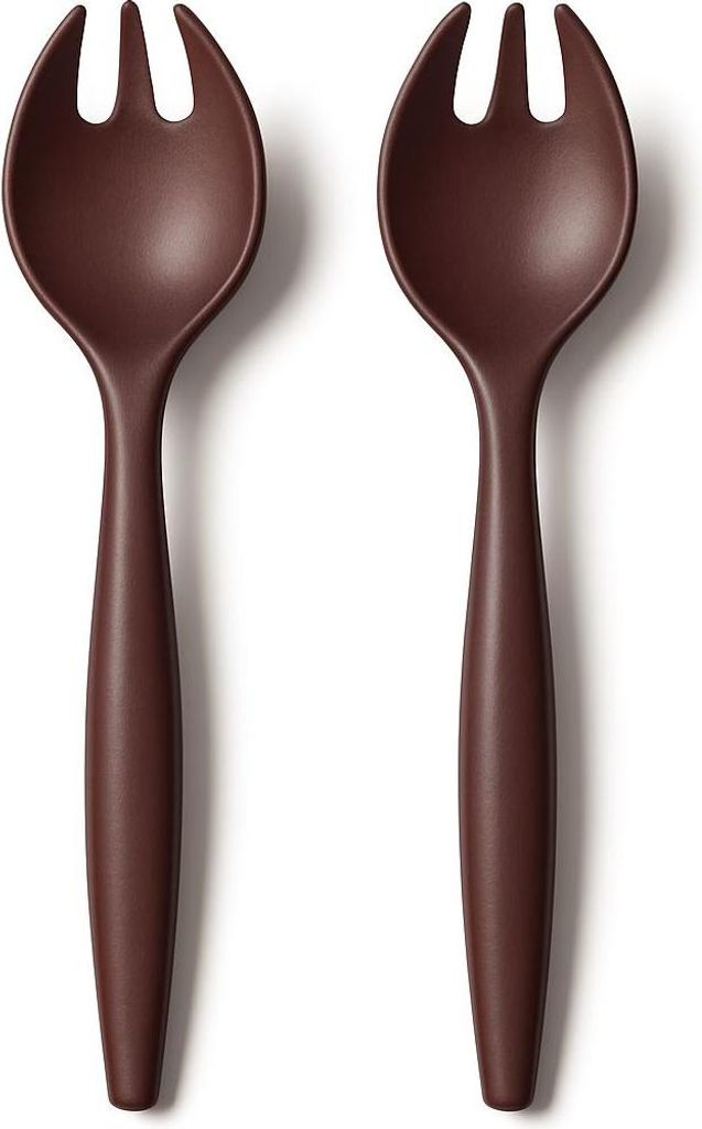 TUPPERWARE Allegra Salatbesteck Rot Merlot Glitzer Salatgeber Salat Besteck Vorlegebesteck