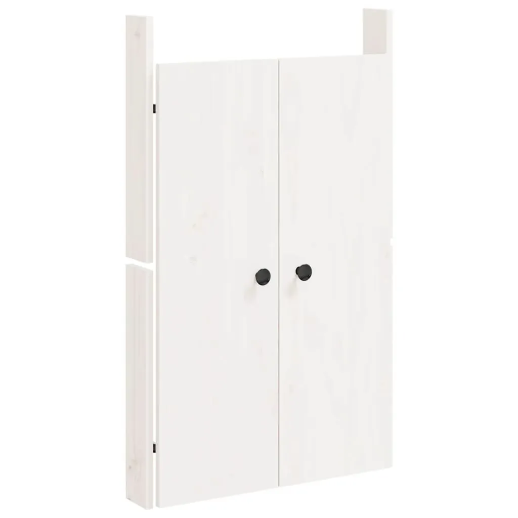 vidaXL Ante per cucina esterna bianche 50x9x82 cm in legno di pino massiccio