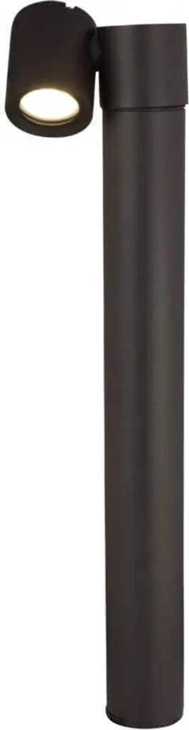 Borne lumineuse d'allée noire IP54 de 55cm pour jardin et entrée