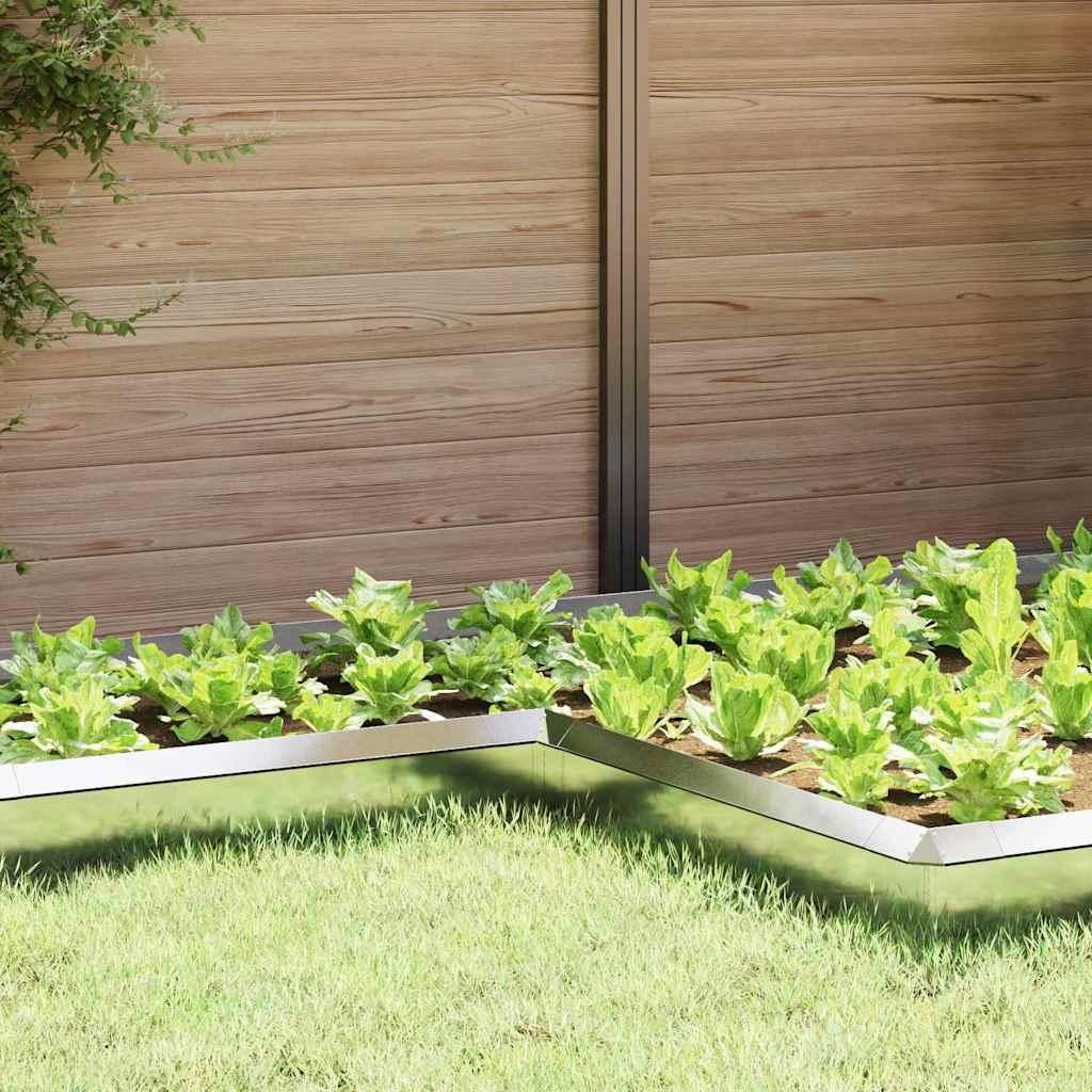 "2025 möbel"Schneckenzaun Silber 10 x 10 x 25 cm Edelstahl - Neu Design Zaunzubehör