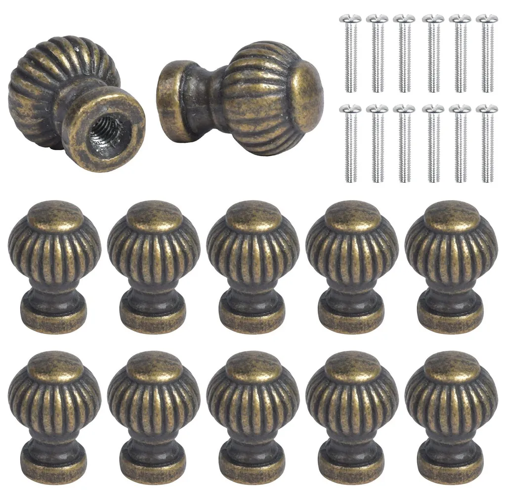 Boutons de Tiroir Anciens en Bronze, Design Rétro pour Coffret Bijoux