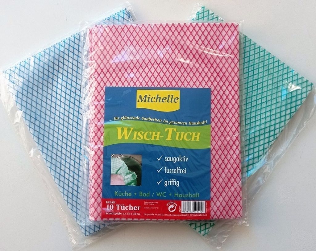 Wischtuch 51 x 38 cm 10er Pack farbig Haushalt Gastrobedarf Schulz Michelle 412070