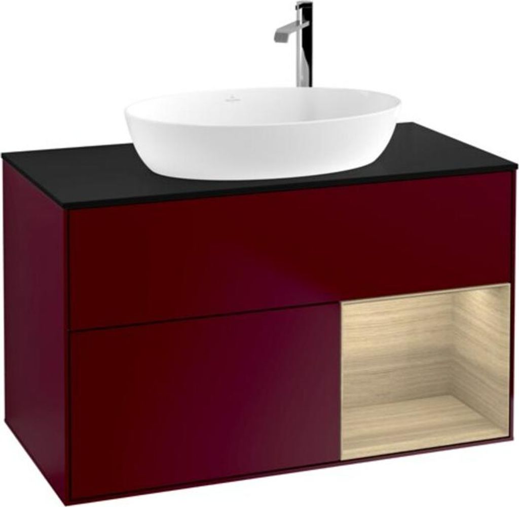 V&B Waschtischunterschrank Finion 100, Abd.-Pl. bla m, Reg Oa ven, Peo m