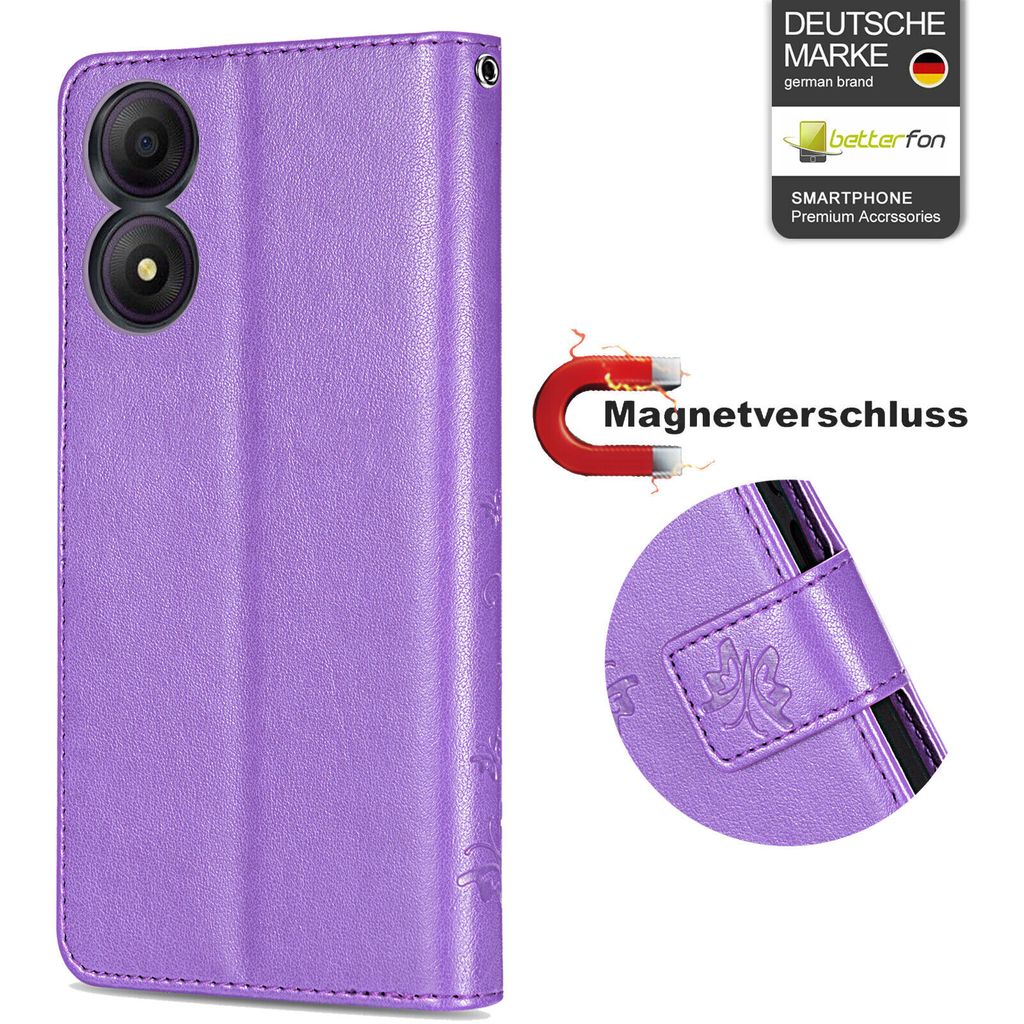 Hülle für ZTE Blade A34 Handy Tasche Handyhülle Wallet Case Produktbild 