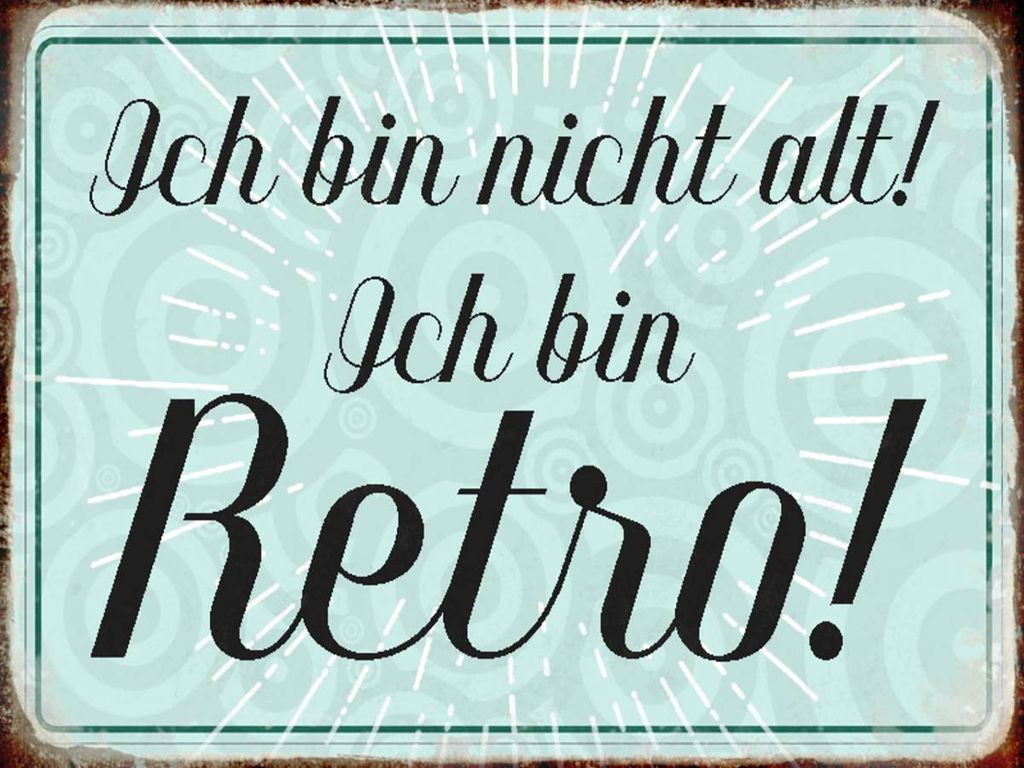 vianmo Holzschild 30x40 cm ich bin nicht alt ich bin Retro