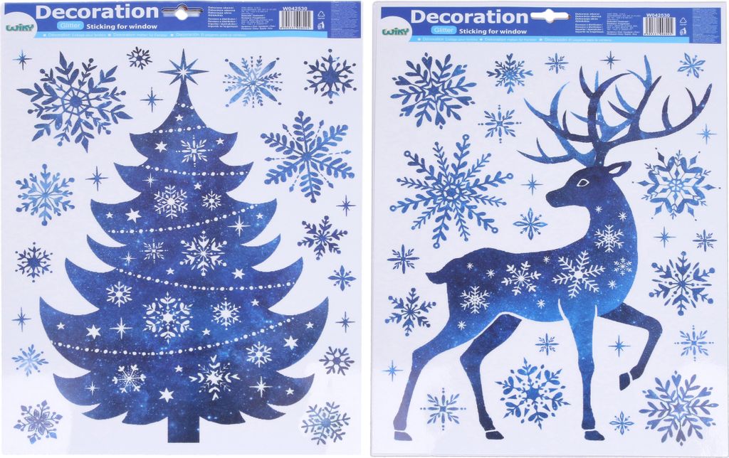 Fensterdekoration 41 x 29 cm WEIHNACHTEN