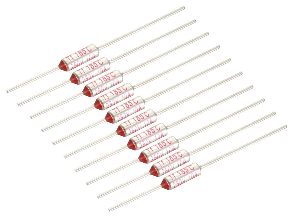 10 Stš¹ck Abschalttemperatur Sicherung 250V 10A 185¡ãC Celsius Schaltkreis