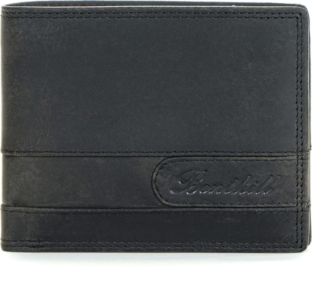 Benthill Geldbörse Herren Leder | Geldbeutel mit RFID-Schutz | Portemonnaie aus hochwertigem Rindsleder | Männer Brieftasche inkl. Geschenkbox