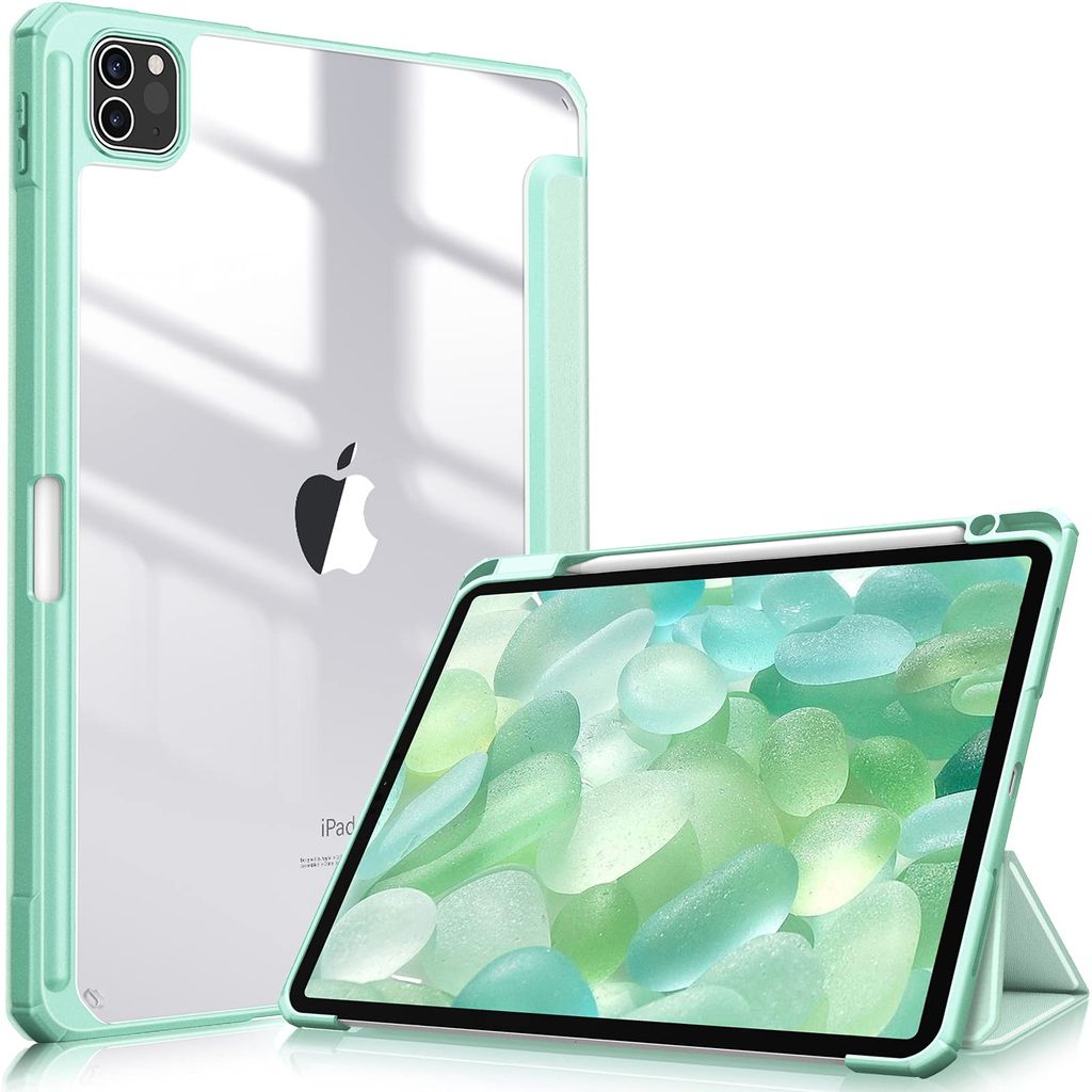 Fintie Hybrid Hülle für iPad Pro 11 2022/2021 (3./4. Generation) mit Stifthalter - Stoßfeste Schutzhülle mit transparenter Hartschale auf der R...