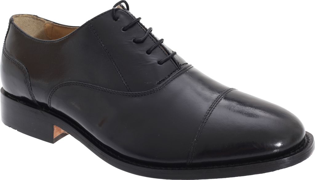 Kensington Classics Herren Oxford-Schuhe / Schnürschuhe, Leder DF125 (45,5 EU) (Schwarz)