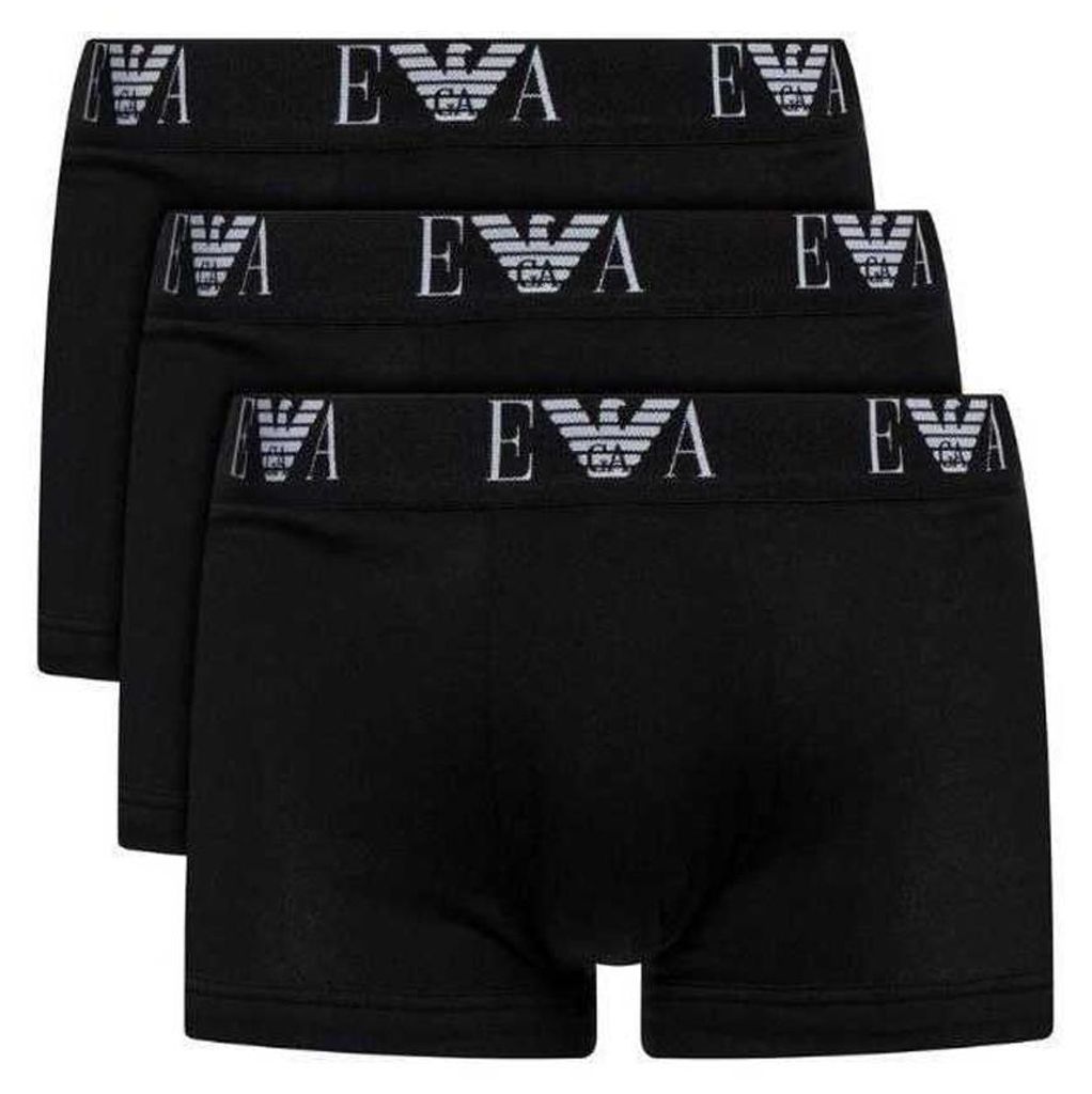 Emporio Armani - Boxershorts für Herren (3er-Pack) NA508 (S) (Schwarz)