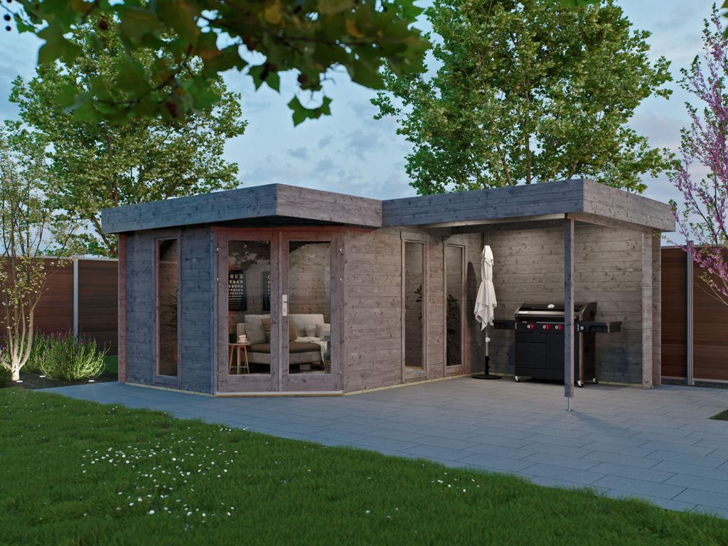 Fjordholz 5-Eck Gartenhaus Modell Miro 28