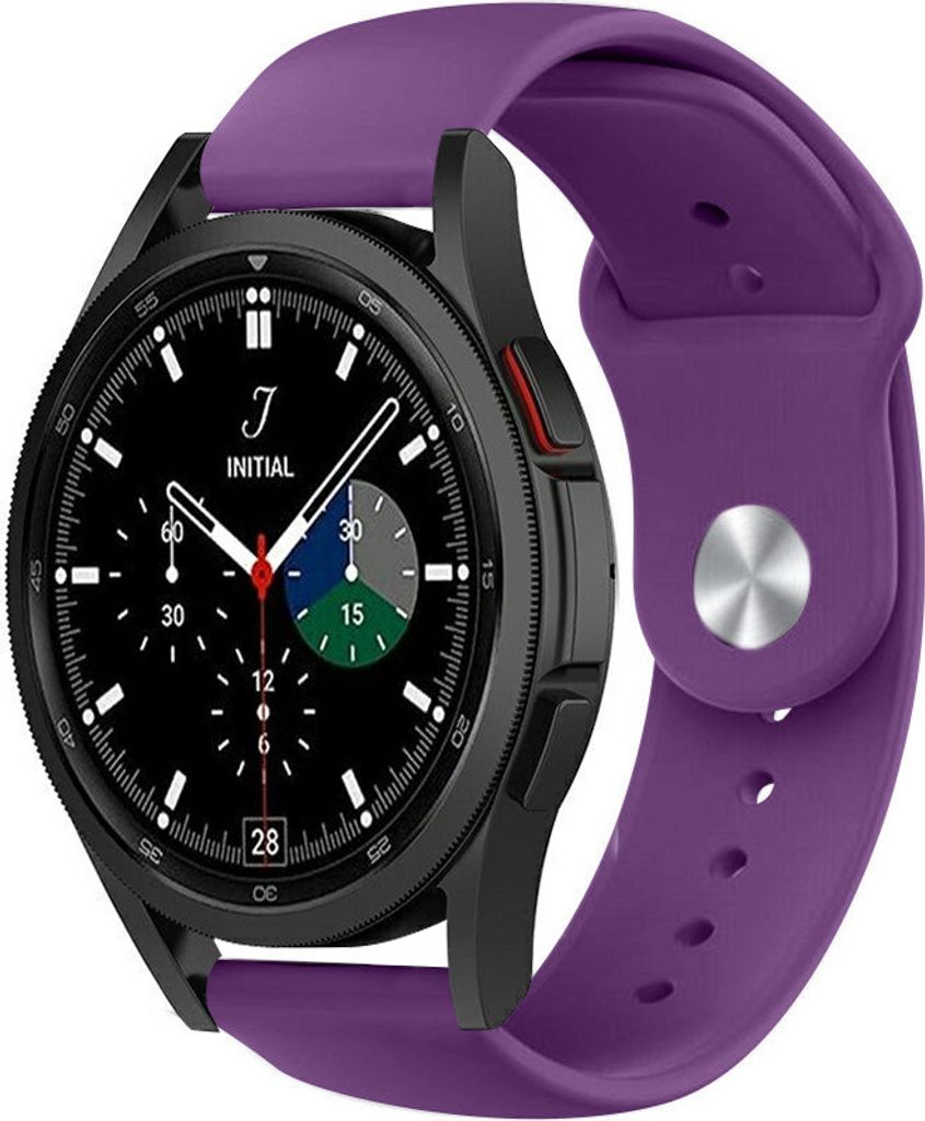 Strap-it Samsung Galaxy Watch 4 Classic 46mm Sportarmband (Violett)