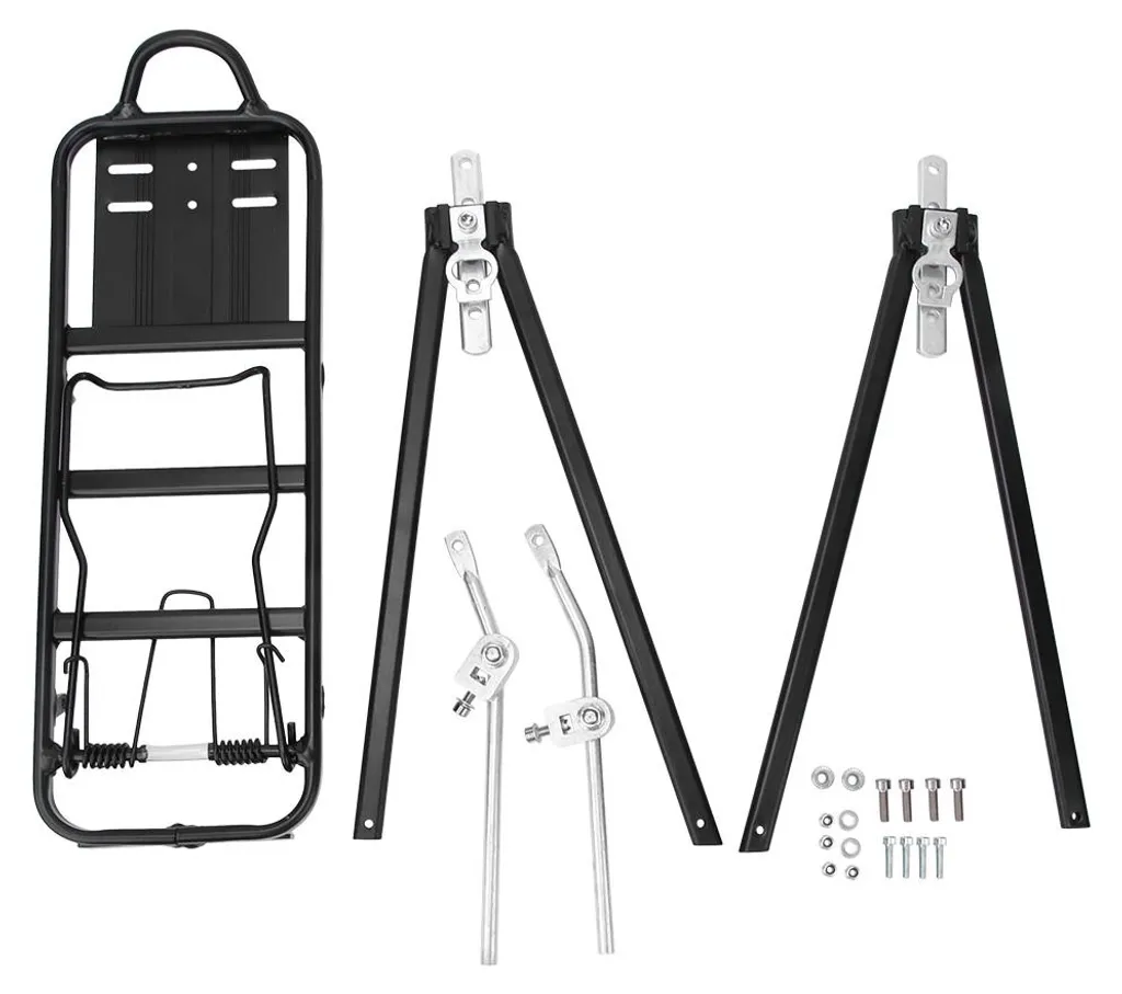 Porte-bagages arrière pour sacoches vélo, idéal voyage et trajet vélotaf