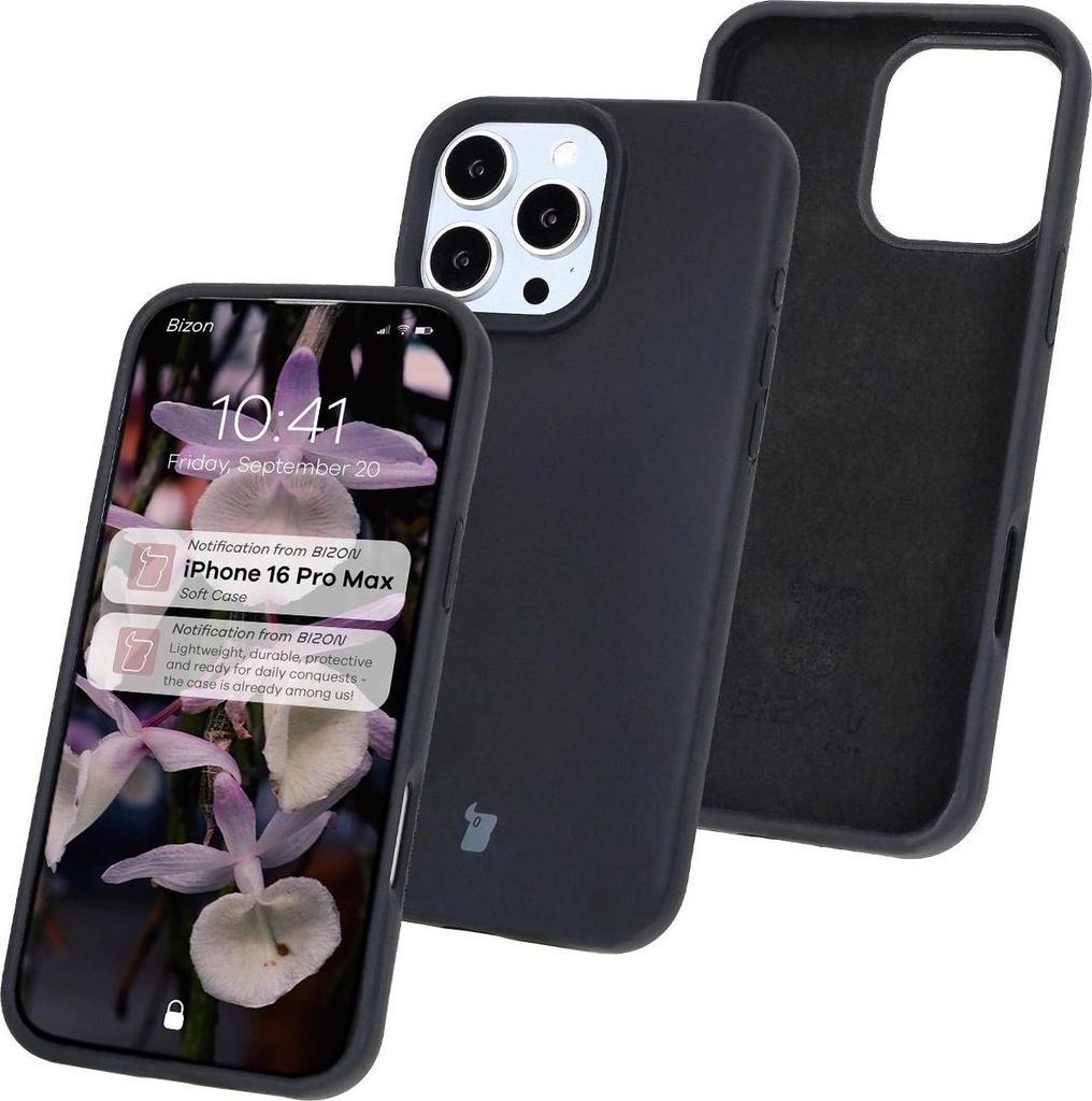 Bizon Soft Case Apple iPhone 16 Pro Max schwarz