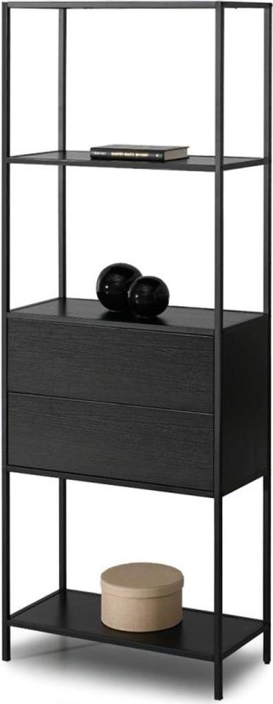 MAIRA Regal mit Schubladen – schwarz