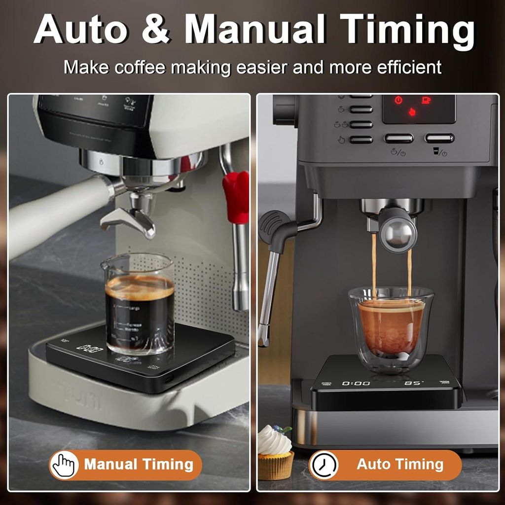 Waage Gramm Digitale Kaffeewaage 3kg/0.1g Elektronische Küchenwaage Mit Timer Espresso Waage Mit Timer