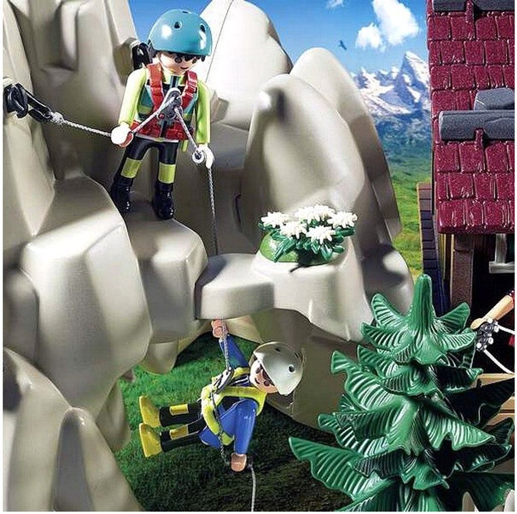 PLAYMOBIL 9126 - Kletterfels mit Berghütte Produktbild 9