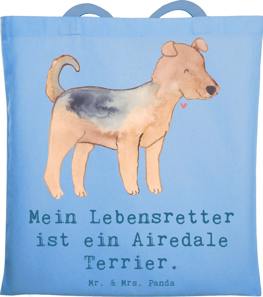 Mr. & Mrs. Panda Stoffbeutel Airedale Terrier Lebensretter Produktbild 