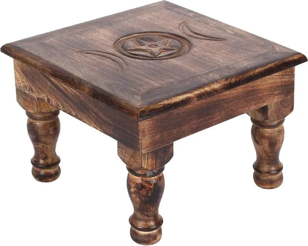 Table d'autel triple lune Something Different SD2177 en bois