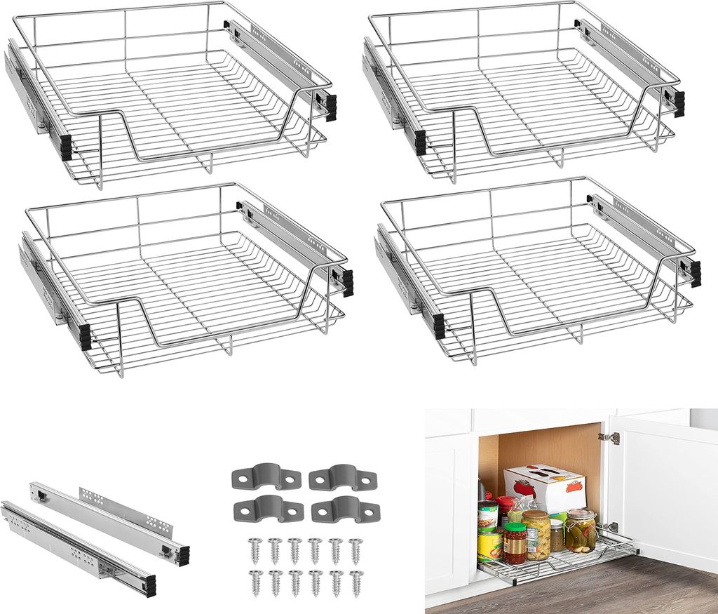 LARS360 Tiroir de cuisine de 4 pièces de 60 cm Tiroir Image du produit 