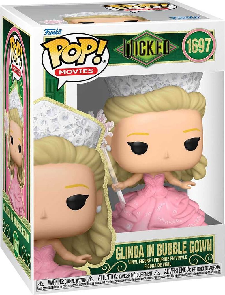 Figurka vinylowa Funko POP! Glinda w sukni bąbelkowej 9 cm Immagine del prodotto 