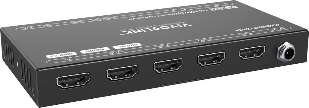 Splitter HDMI 1 vers 4 écrans 8K VivoLink - Boîtier de duplication vidéo Pro
