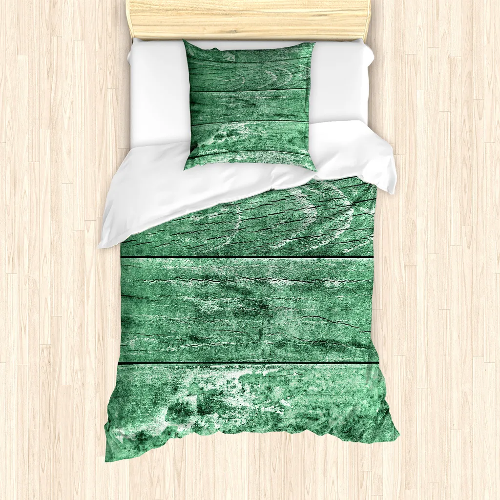 Set Copripiumino Celtico ABAKUHAUS Singolo 135x200 - Verde Legno