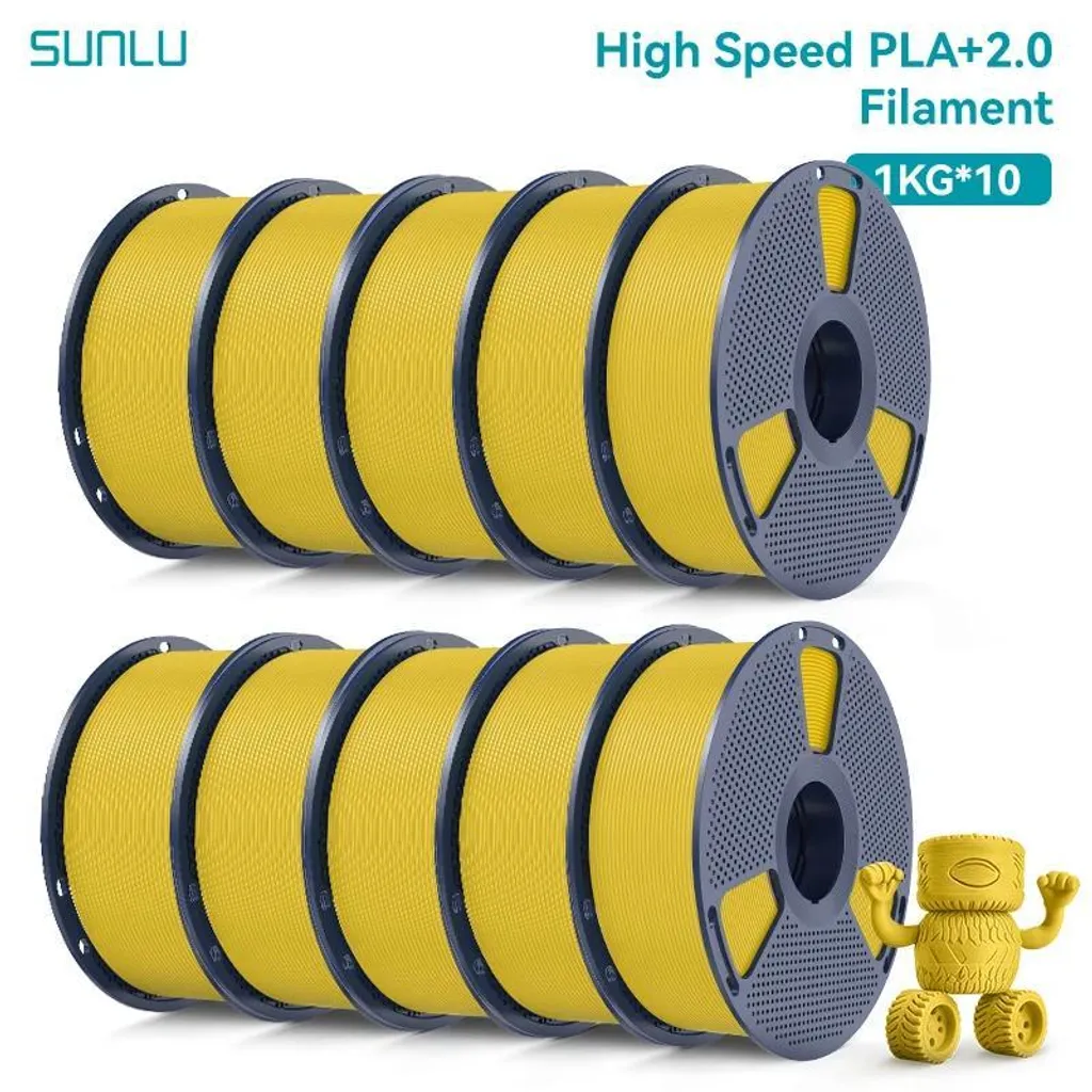 Filament 3D jaune pour impression rapide de prototypes très solides - 2