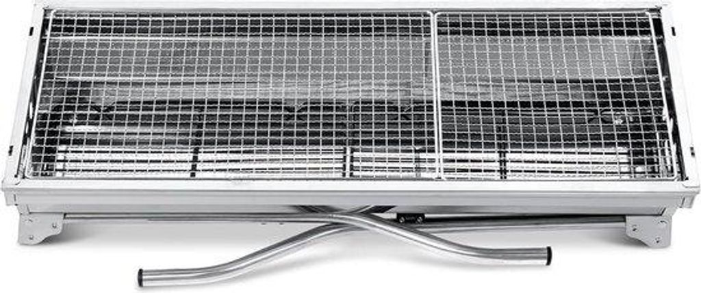 Portable Holzkohlegrill für Camping, Holzkohlegrill für 5-10 Personen, 73 x 33 x 71 cm, tragbar, opvoubar