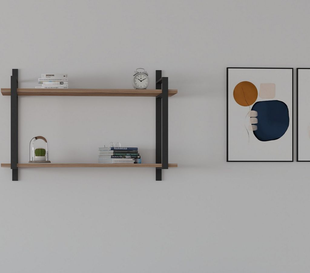 Skye Decor, Abat - Walnut, Wandregal, Nussbaum, 100 % Produktbild 