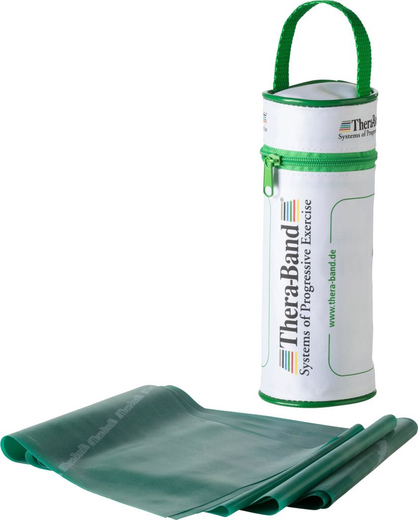THERA-BAND THERABAND ÜBUNGSBAND IN RV-TASCHE 2 stark, grün Produktbild 