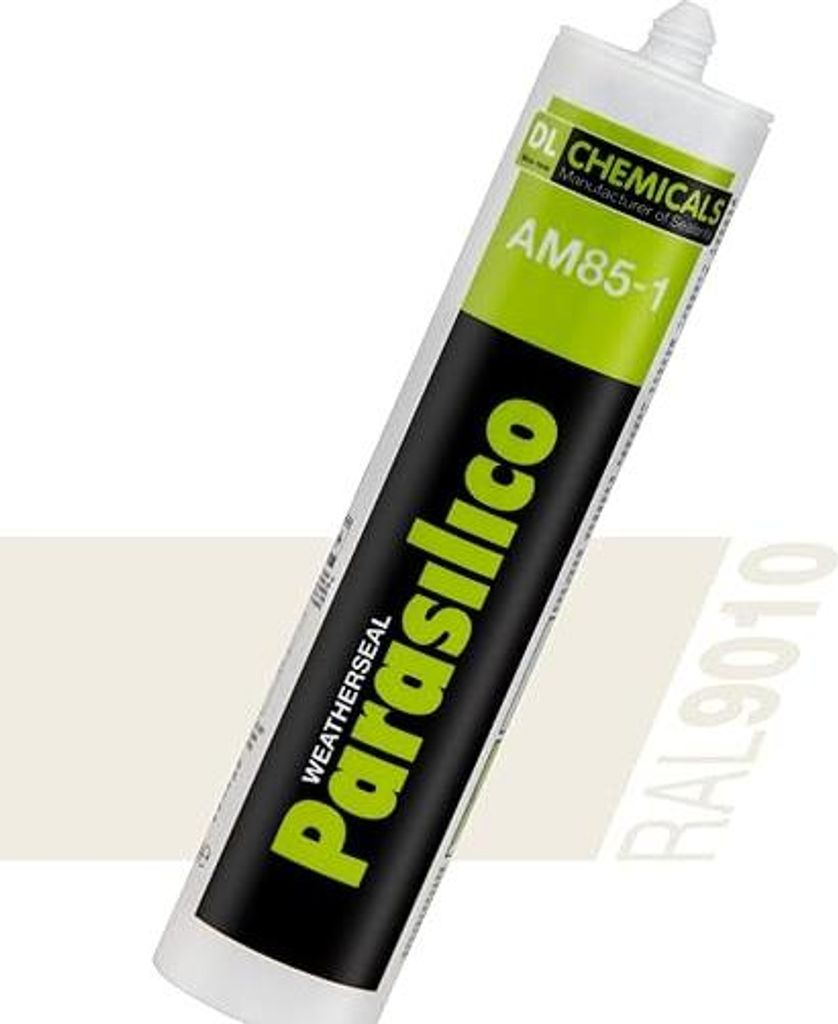 Sanitär Silikon Parasilico AM-85 – neutralvernetzender Silikon-Dichtstoff, schimmelhemmend & dauerelastisch, für Bad & Küche, innen & außen, ...