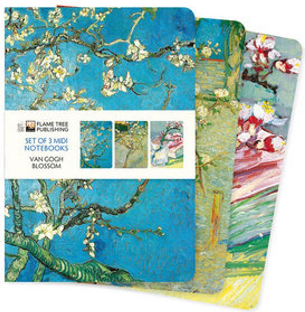 Vincent Van Gogh: Blossom Set of 3 MIDI Notebooks