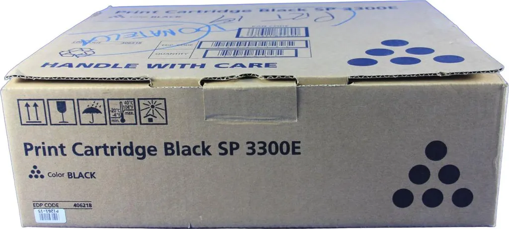 Toner Ricoh 406218 noir pour éviter les bavures sur SP3300