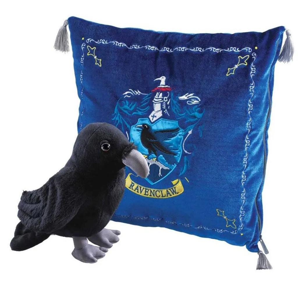 Coussin Corbeau Ravenclaw : Décoration Serdaigle pour chambre de fan