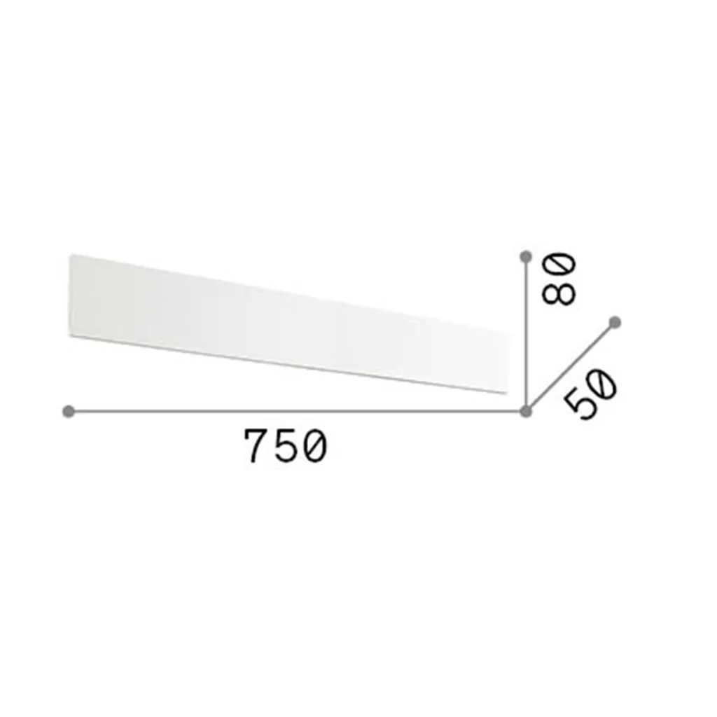 Applique murale pour Salon et Chambre LED Zig Zag Blanc 30W 3000K Douce