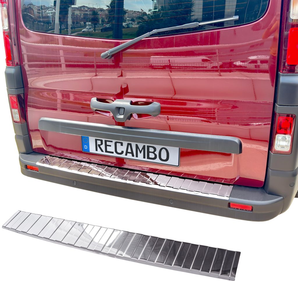 Protezione paraurti in acciaio inox cromata adatta per Opel Immagine del prodotto 
