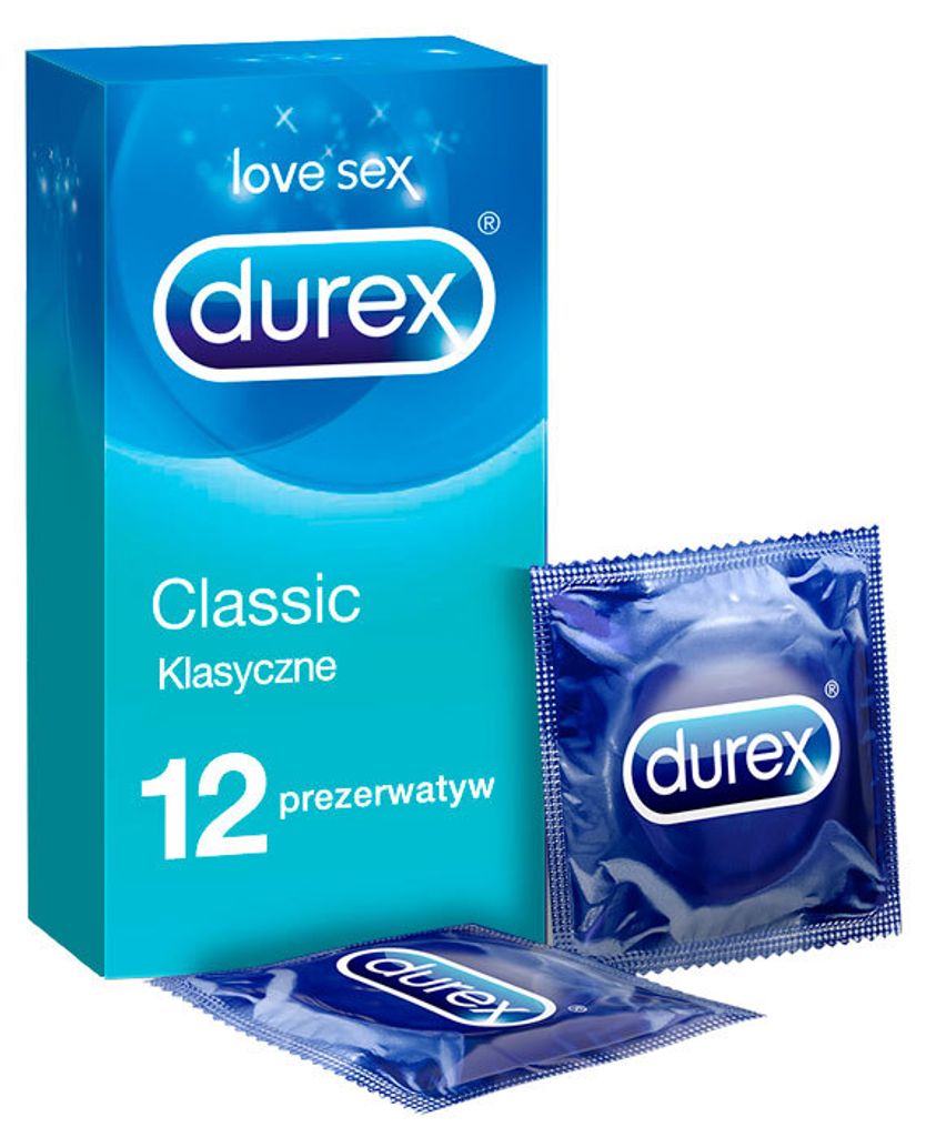 Durex Classic, Prezerwatywa dla mężczyzn, Przezroczysty, Zdjęcie produktu 