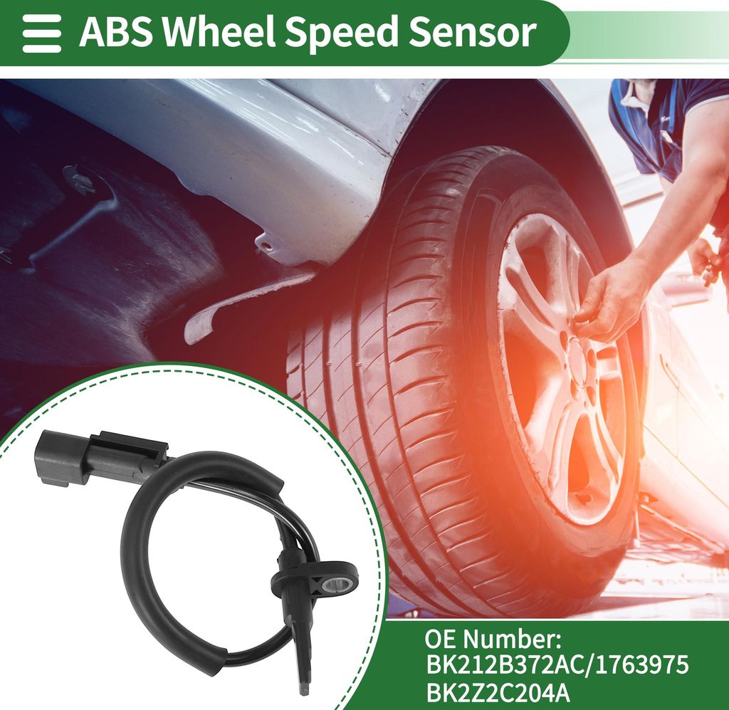 ABS Rad Drehzahl Sensor Vorne Links Rechts ABS Sensor Antiblockiersystem Sensor Nr.BK212B372AC/1763975/BK2Z2C204A für Ford Transit 2015