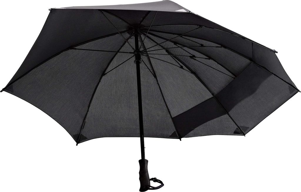 Euroschirm Swing Backpack Regenschirm schwarz-reflektiv