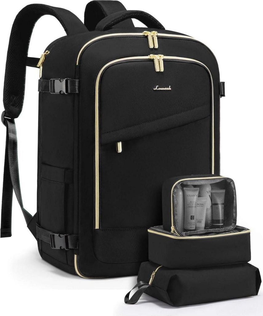 Handgepäck Rucksack 40L Wasserdicht Damen Herren Laptop Produktbild 