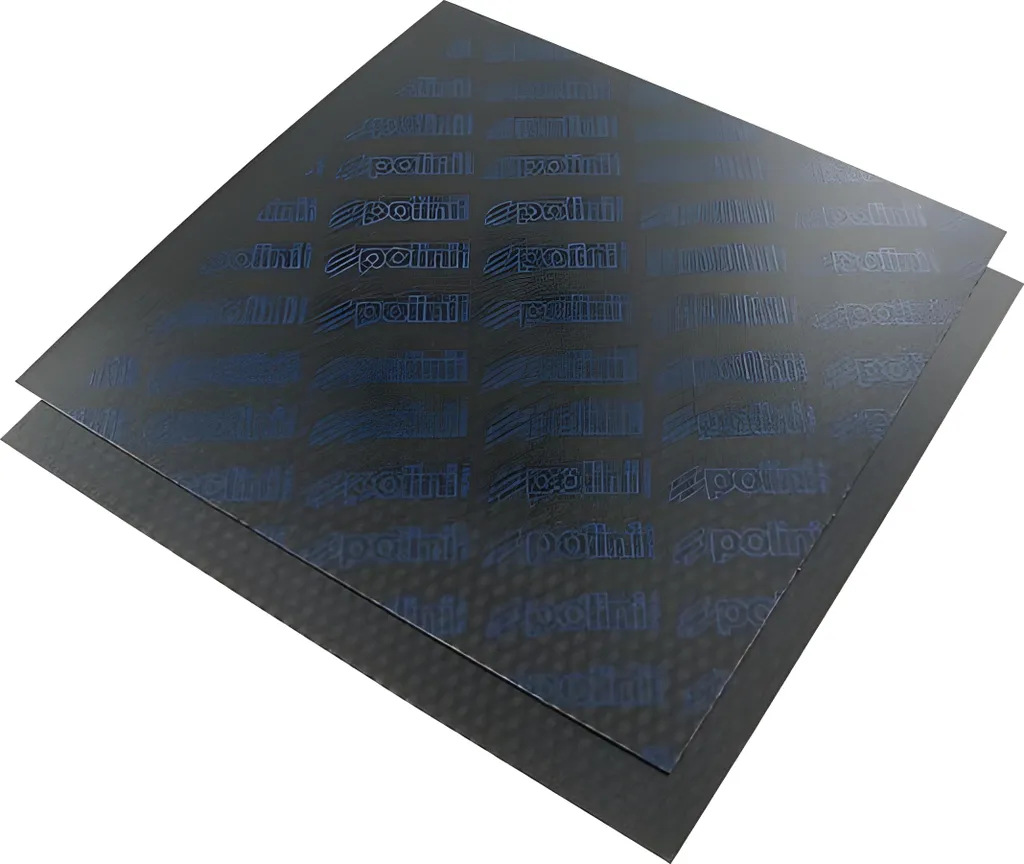 Membranes Carbone Polini Bleues 0,30mm - Plaque 110x110mm Haute Qualité